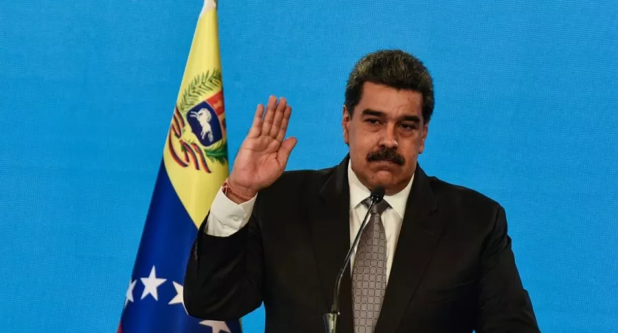 Nicolás Maduro, en conferencia de prensa, días antes de que Facebook lo "bloqueara" por un mes.