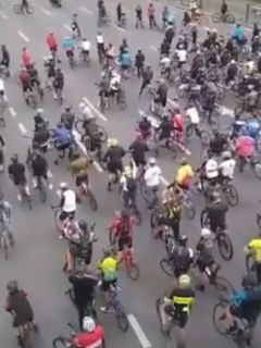 Ladrón de ciclas y protestas de biciusarios en Bogotá, contra los robos