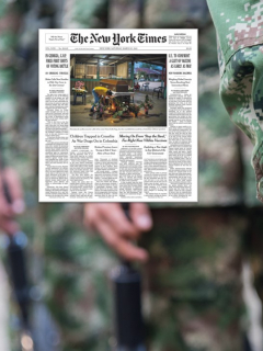 Colombia es portada del New York Times por bombardeos a disidencias de las Farc.
