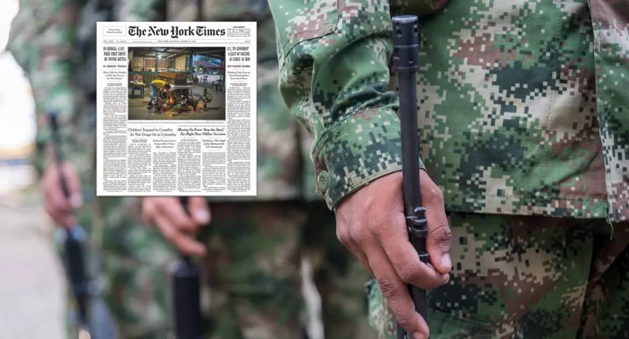 Colombia es portada del New York Times por bombardeos a disidencias de las Farc.