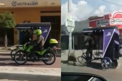 Policía se estrelló cuando conducía un mototaxi en Ciénaga, Magdalena.
