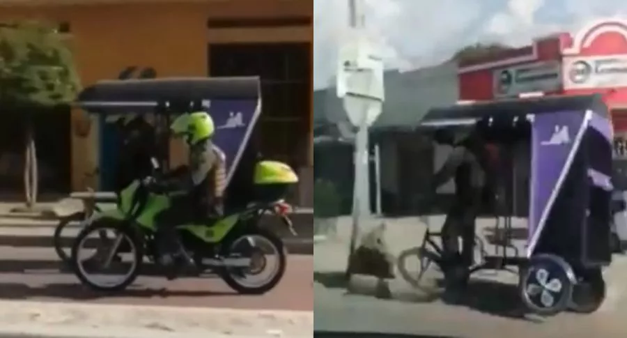 Policía se estrelló cuando conducía un mototaxi en Ciénaga, Magdalena.