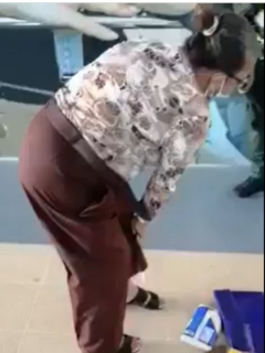 Abuela robó en un D1 de Barranquilla, pero fue capturada por la Policía.