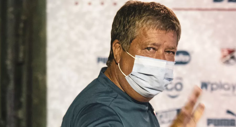 ‘Bolillo’ Gómez, contagiado de coronavirus; es técnico de Independiente Medellín. Imagen de referencia del entrenador.