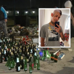 [Video] Barristas armaron fiesta en la sede del club; encontraron 200 botellas de alcohol