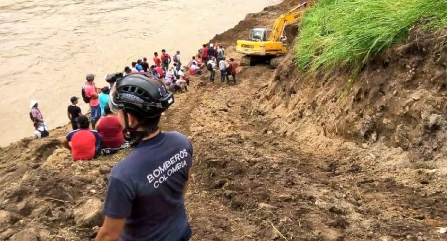 Imagen que ilustra las inundaciones en Colombia. 