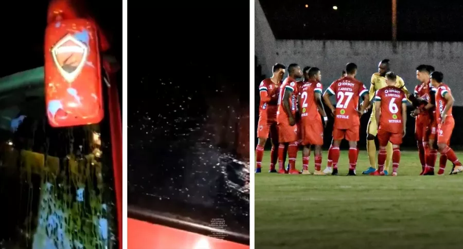 Video: jugadores de Patriotas de Boyacá fueron atacados por encapuchados