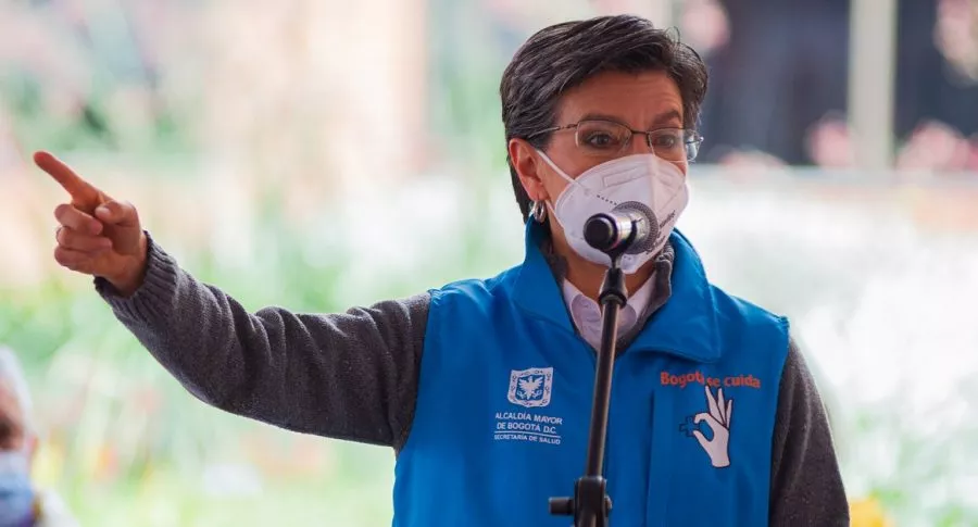 Claudia López, que anunciaría nuevas medidas en Bogotá ante llegada del tercer pico de la pandemia