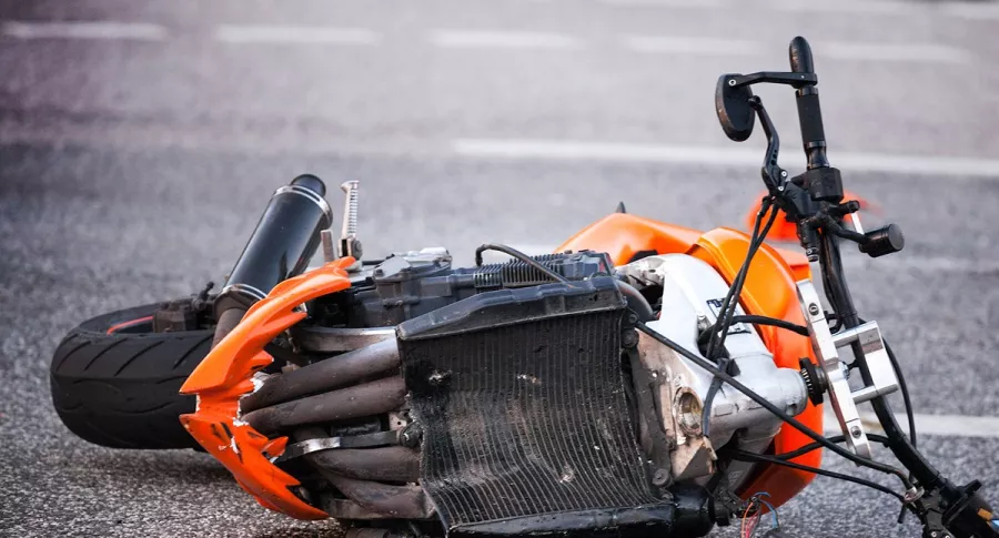 Imagen de moto que ilustra nota; motociclista murió en accidente con bus de SITP, en sur de Bogotá