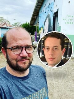 Daniel Samper Ospina, que estalló contra Andrés Barreto por comentario sobre su apellido, y el superintendente de Industria y Comercio