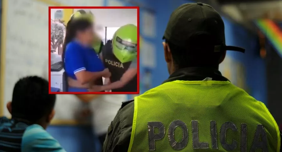 Video de una mujer que le mostró senos a Policía en Barranquilla.