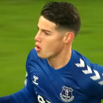 Resurrección de James; reaparece con el Everton luego de 5 partidos