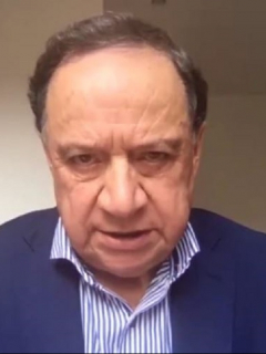 Senador Eduardo Enríquez Maya, quien está en UCI por COVID-19