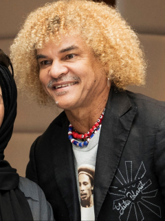Cuánto cobran los futbolistas colombianos por un saludo en redes sociales. Imagen del Pibe Valderrama, el más costoso.