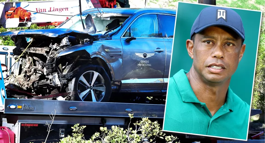 Tiger Woods: revelan la causa de su accidente de tránsito. Fotomontaje: Pulzo.