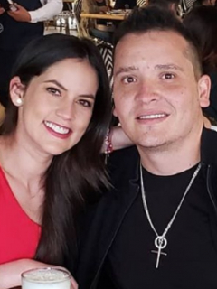 Linda Palma y Diego Pulecio, que se casaron