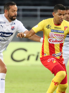 Pereira vs Medellin, partido en el que varios jugadores del Pereira estaban contagiados con coronavirus