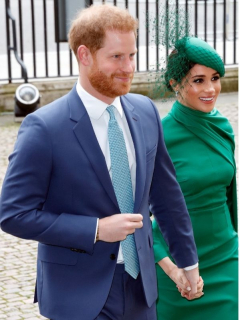 Príncipe Harry, Meghan Markle y príncipe Felipe