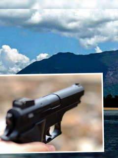 Imagen de primer plano de arma con fondo borroso / Cerro Yapacana, en el Parque Nacional Yapacana, estado Amazonas (Venezuela), donde 2 indígenas habrían sido asesinados por guerrillas colombianas.