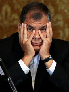 Elecciones en Ecuador: Guillermo Lasso supera a Andrés Arauz en primeros conteos. Imagen de referencia de Rafael Correa.