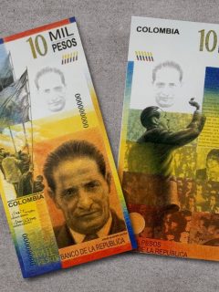 Billete de 10.000 pesos en honor a Jorge Eliecer Gaitán, que no circuló