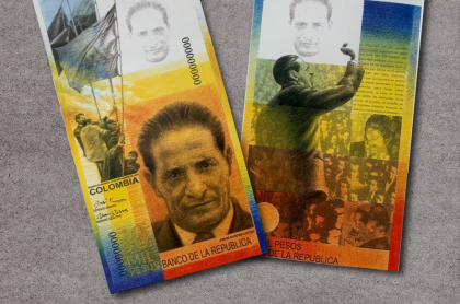 Billete de 10.000 pesos en honor a Jorge Eliecer Gaitán, que no circuló
