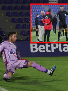 Acusan a Sebastián Viera de xenofobia en el partido Pasto vs. Junior.