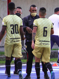 Técnico de Águilas Doradas lamentó jugar con 7: "Hoy Chicó estaría en la B". Imagen de referencia del equiop dorado.