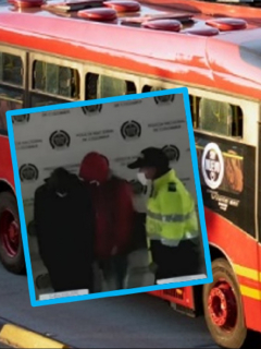 Imágenes que ilustran los recientes robos en Transmilenio.