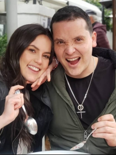 Foto de Linda Palma y Diego Pulecio, a propósito de quién es el vocalista de 'Don Tetto'