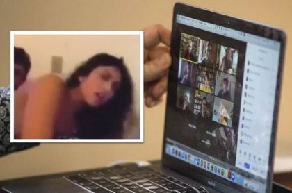Video viral donde una estudiante se le olvidó apagar la cámara durante clase virtual por Zoom mientras tenía relaciones. 