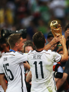 Foto de Klose ilustra nota sobre el goleador de la Copa de Mundo