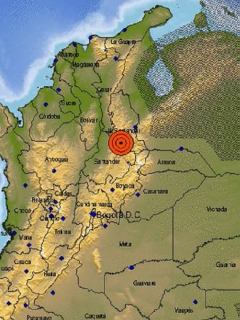 La noche de este 13 de abril se registró un temblor de 4,1 grados en Santander.