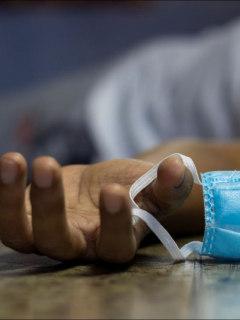 Imagen de una persona muerta que ilustra caso de fallecido por coronavirus, en Santa Marta
