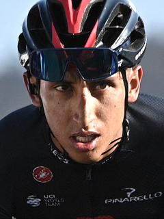 Vincenzo Nibali, fracturado antes del Giro de Italia; es rival de Egan Bernal. Imagen del pedalista colombiano.