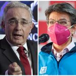 Álvaro Uribe dice a Claudia López que deje a Bogotá en manos de Duque, si está inconforme