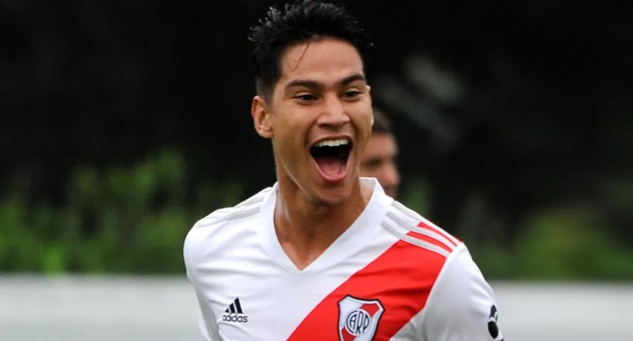 River Plate firmaría al colombiano Flabián Londoño, primo de Gerardo Bedoya. Imagen del delantero juvenil.
