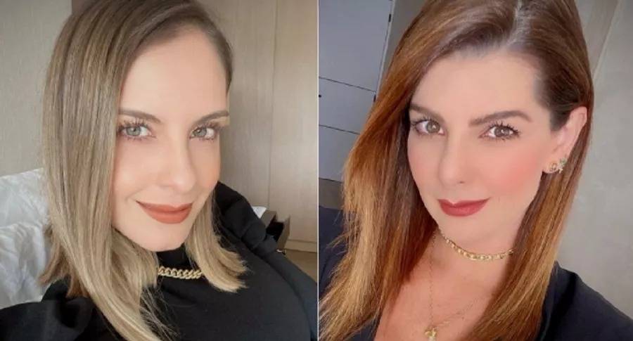 Selfis de Laura Acuña y Carolina Cruz a propósito de versión de si Laura Acuña será reemplazo de Carolina Cruz en 'Día a día' de Caracol.
