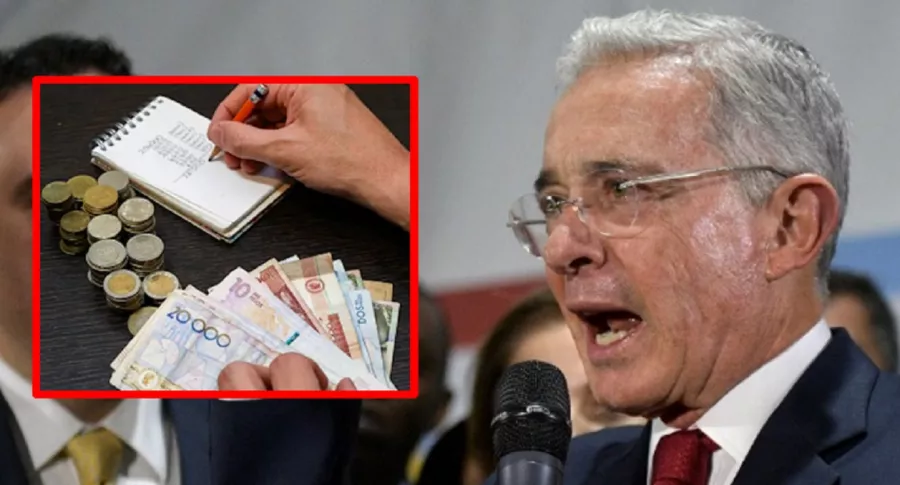 Álvaro Uribe, líder del Centro Democrático, partido que pidió quitar impuestos de la reforma tributaria. 