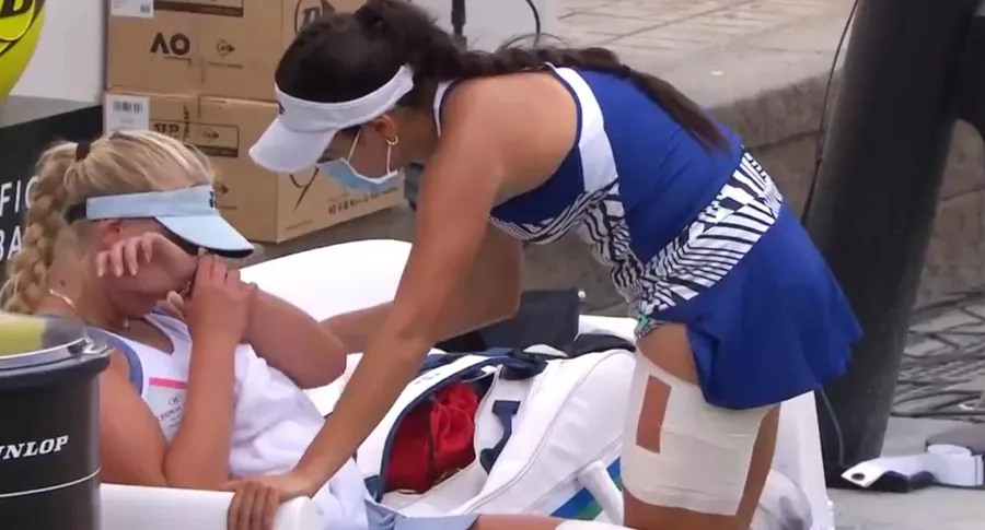 María Camila Osorio, semifinalista en el WTA 250 de Charleston, Estados Unidos tras vencer a la danesa Clara Tauson.