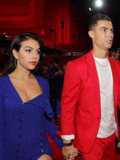 Foto de Georgina Rodríguez y Cristiano Ronaldo ilustra nota sobre nueva producción de Netflix