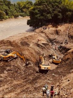Socavón en Caldas en el que rescataron los cuerpos de 11 mineros atrapados