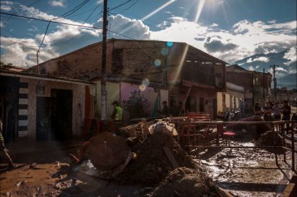 Imagen de la tragedia en Mocoa, luego de un deslizamiento en agosto de 2018, en donde familias esperan por la reconstrucción