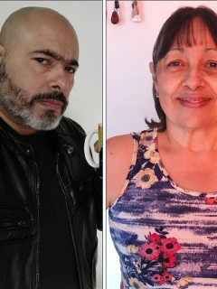 Óscar Monsalve (‘Risaloca’) y su mamá, Doña Marina.