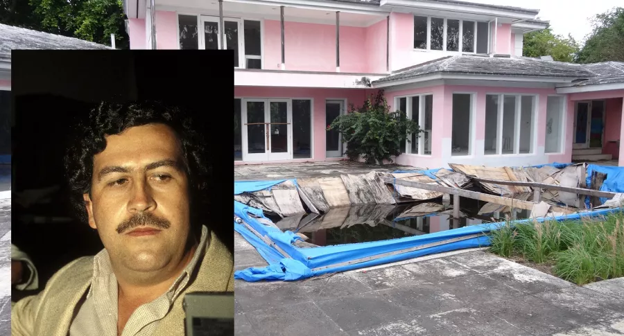 Foto de 'casa rosada' de Pablo Escobar en Miami, a propósito de qué pasó con la propiedad