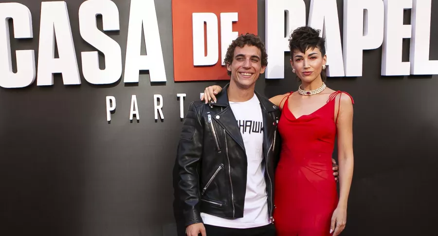 Miguel Herrán y Úrsula Corberó en evento de 'La casa de papel' 2019, a propósito de que el actor se despidió de su personaje 'Río' y de la serie de Netflix.