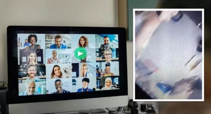 Video viral donde un profesor colombiano se le olvidó apagar la cámara del computador durante clase virtual por Zoom mientras tenía relaciones