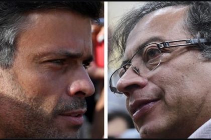 Leopoldo López y Gustavo Petro, al que critica en una entrevista con Semana