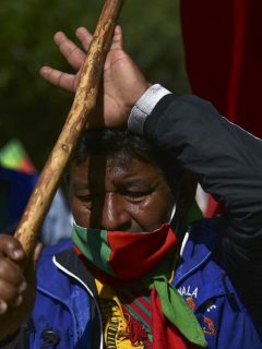 Imagen que ilustra a la minga indígena.