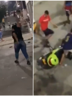 Videos de los ciudadanos atacando a Policías en Cúcuta.